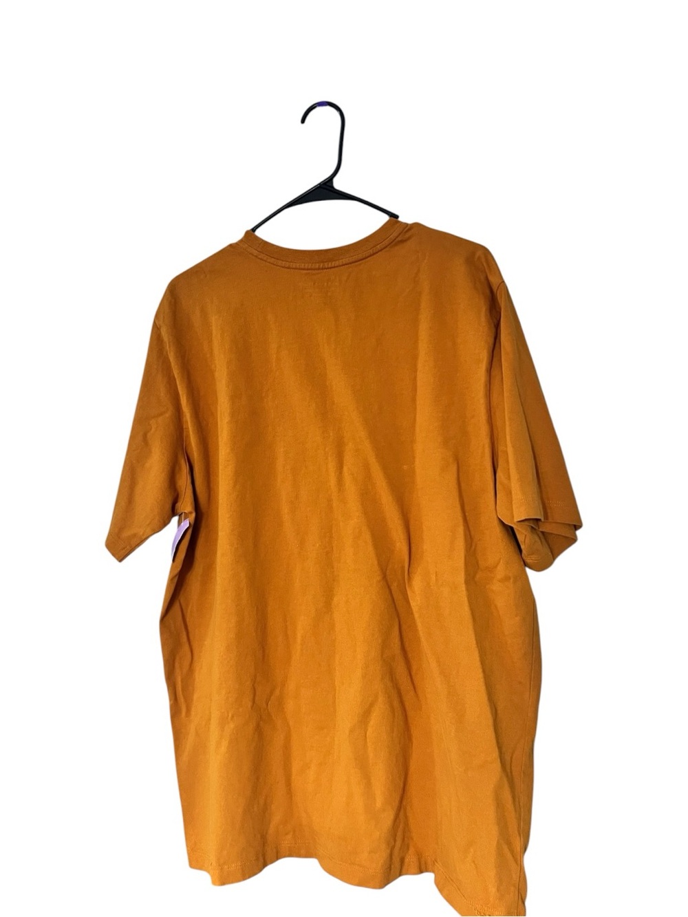 Coach Essential Men's Short-Sleeve Logo Tee in Rust Orange and White - Picture 5 of 8